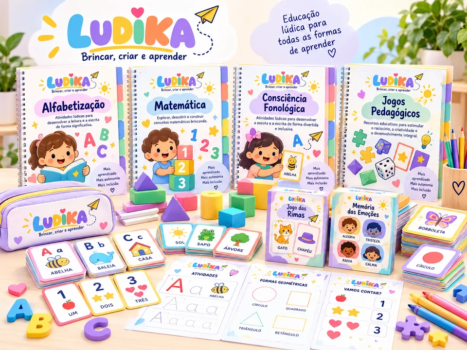 Apostilas, cartas e atividades da LUDIKA